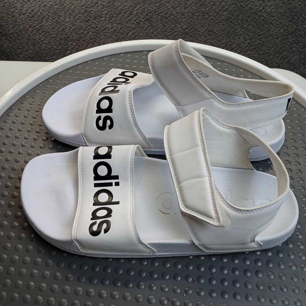 Adidas Adilette Sport Strap Sandals White Women’s Size 9